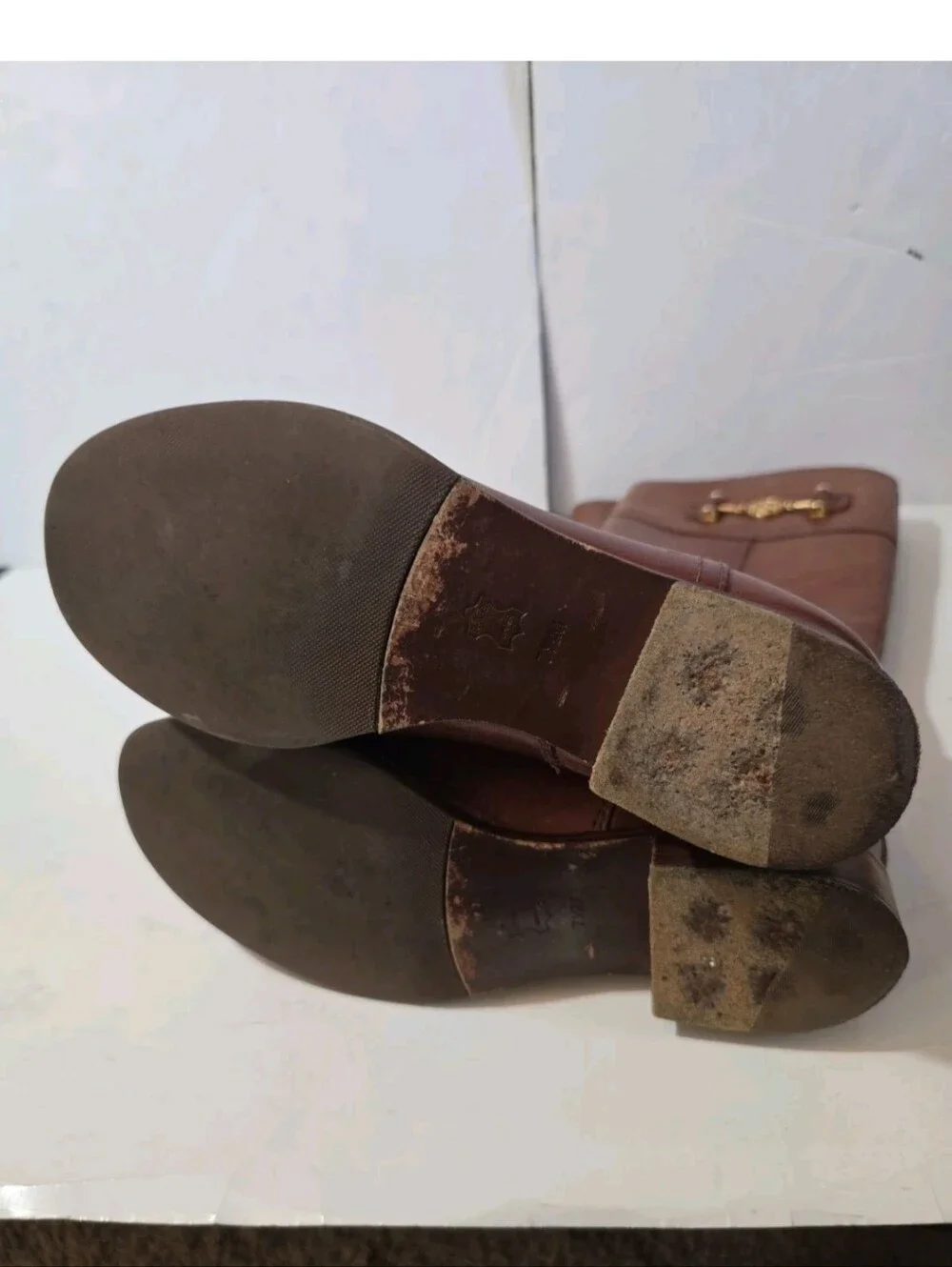 Tory Burch Womens Brown Leather Riding Boots - Classic Equestrian Style Size 7.5